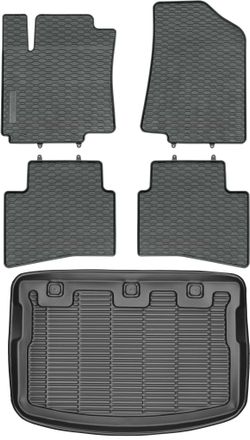 OEM Juego De Alfombrillas De Goma Para Coche Y Alfombrilla Para Maletero Para Kia Rio Iii Hatchback (2011-2017)