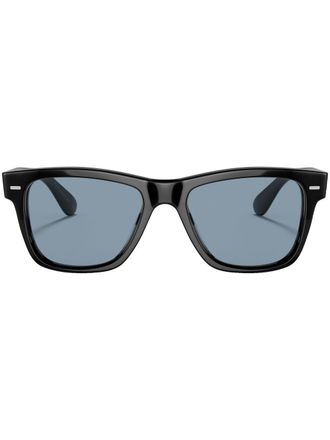 Oliver Peoples Occhiali da sole Oliver Sun-F squadrati - Nero