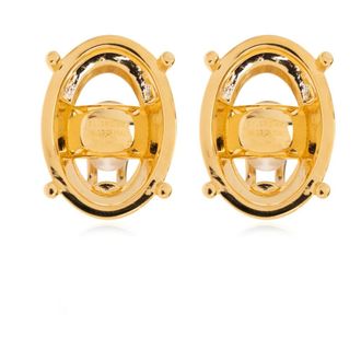 Balenciaga Messing Clips - Dames - Oorbellen - Geel - ONE Size - Accessoires