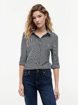 Tommy Hilfiger Camisa de corte slim en piqu&eacute; 1985