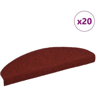 vidaXL Tappetini Autoadesivi per Scale 20 pz Rossi 65x21x4 cm - Vidaxl