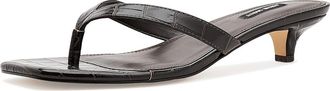 Nine West Cassa Womens Dress Sandals Dark Brown Croco : 5.5 M, Faux Leather