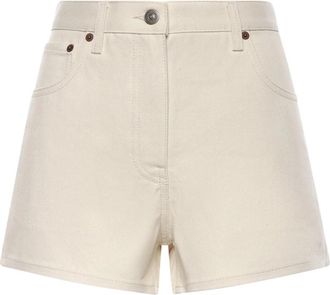 Valentino Garavani Denim Shorts - Dames - Denim shorts - Wit - W27 - Denim - Korte Broeken
