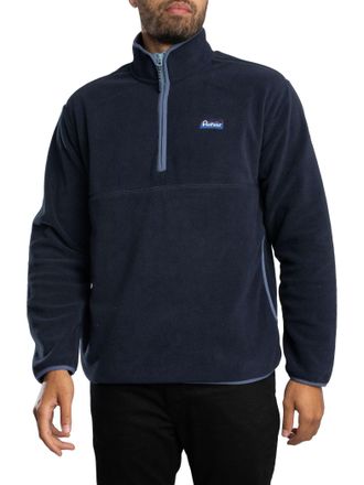 Penfield Mens Greylock Quarter Zip Fleece, Navy Blazer, M