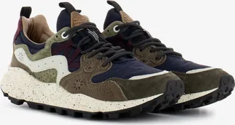 Flower Mountain Yamano 3 man suede nylon brown / navy