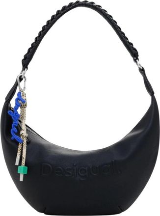 Desigual Tassen, Dames, Zwart, ONE Size, Leer, Half Logo Zante