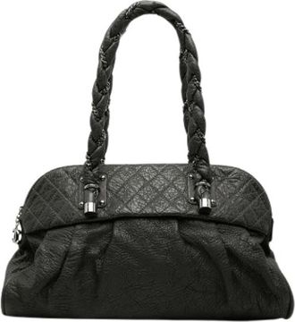 Chanel Pre-owned Leather chanel-bags - Dames - Vintage Handtas - Zwart - ONE Size - Vintage