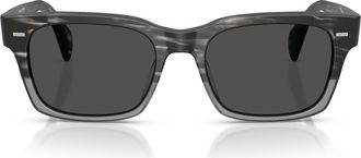 Oliver Peoples Ryce 54mm Square Sunglasses in Semi-Matte Storm /Grey at Nordstrom
