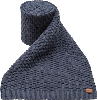 Chillouts Strickschal CHILLOUTS Garrick Scarf, Herren, blau, Grobstrick, Kunstfaser, unifarben, Modet&uuml;cher Strickschal, mit hochwertigem Strickmuster