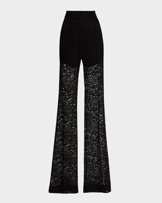 A.L.C. Gemma Straight-Leg Lace Pants