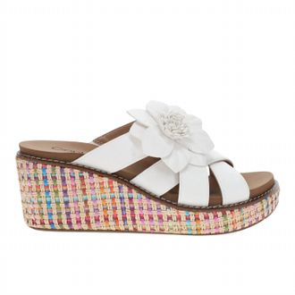 Corkys Footwear Womens Heartbreaker Wedge Sandals In White