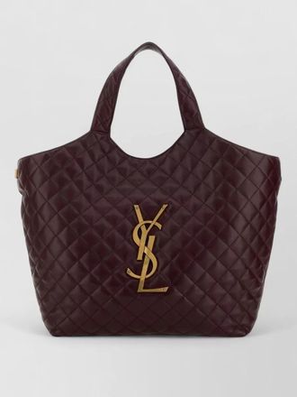 Saint Laurent nappa leather icare shoulder shopping bag