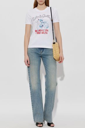 Dolce & Gabbana T-shirt With Print, Womens, White