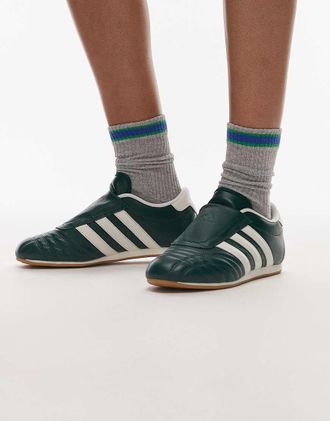 adidas Originals Taekwondo - Sneakers verde scuro e bianche