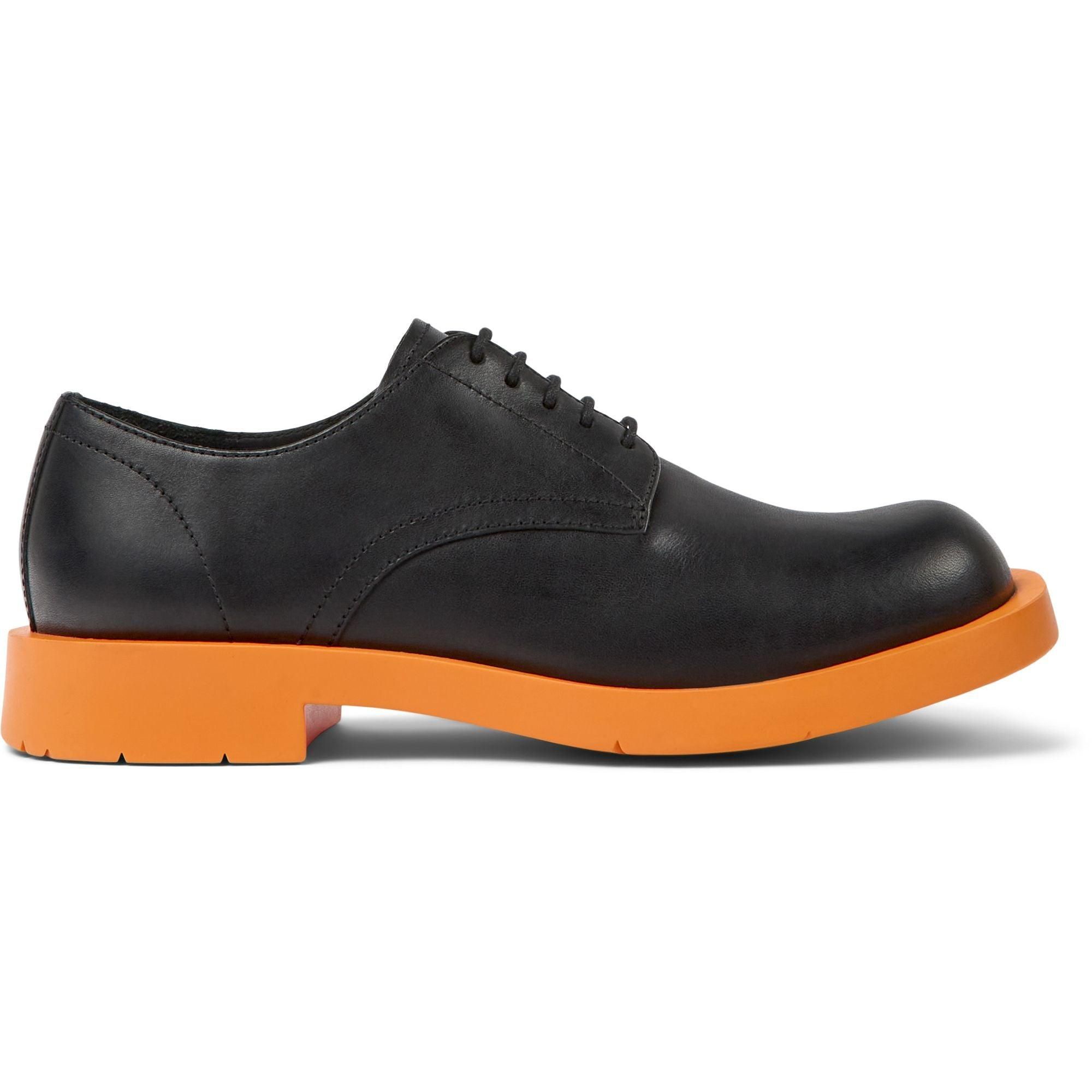 Camper Dark Brown Leather Derby Shoes with Blue Sole Camper - Norman Derby Shoes in Dark Brown – gravitypope main image 3