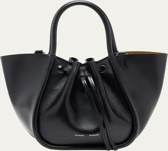 Proenza Schouler Small Ruched Leather Tote Bag