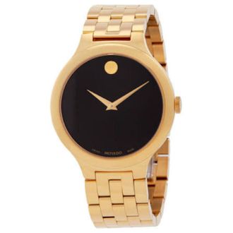 Movado Womens Veturi Black Dial Watch