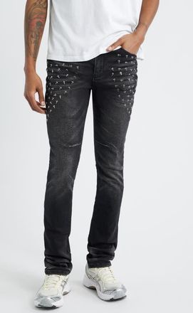 Rta Olivier Skinny Jeans in Graphite Fade Cross at Nordstrom, Size 34
