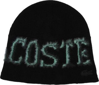 Lacoste Instarsia-muts (Zwart)