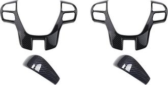 OEM Juego De Dos Piezas De Embellecedores De Fibra De Carbono Para Volante Y Pomo De La Palanca De Cambios Para Ranger Everest Endeavour 2015+