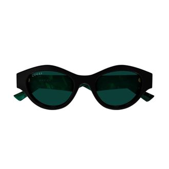 Gucci Zonnebril met kattenoogmontuur - Dames - Accessoires - Zwart - Maat: 51 MM