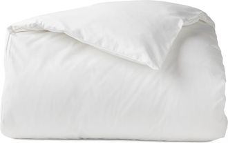 Coyuchi Heirloom Organic Cotton Sateen Duvet Cover in Alpine White at Nordstrom, Size King/california King