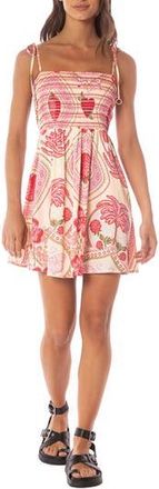 Maaji Astra Cover-Up Babydoll Dress in Pastel Red at Nordstrom Rack, Size Medium