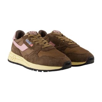 Autry Womens Reelwind Sneaker Brown Calfskin