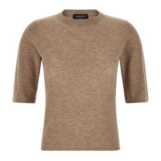 Fabiana Filippi Dames, Truien, Beige, Maat: XS Wol