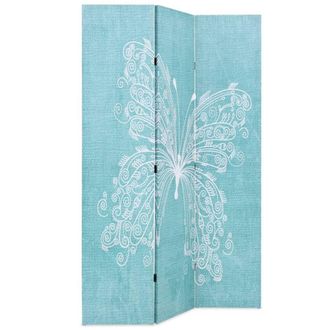 Berkfield Home Folding Room Divider 120x170 cm Butterfly Blue