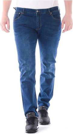 Daniele Alessandrini Donkere Denim Jeans - Heren - Slim Fit Jeans - Blauw - W38 - Denim - Jeans