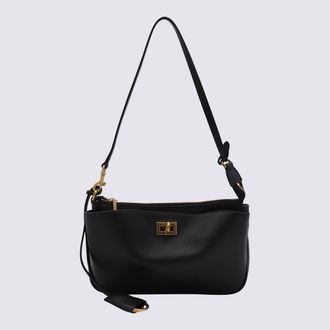 Balenciaga Black Leather Rodeo Shoulder Bag