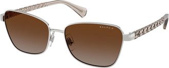 Ralph Lauren RA4149 9492T5 Womens Sunglasses Silver Size 56