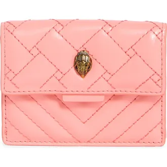 Kurt Geiger Kensington Flap Card Case in Pink Comb at Nordstrom Rack