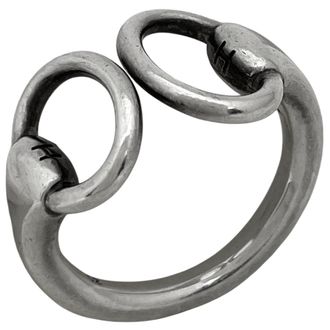 Herm&egrave;s Silver Silver 925 Band Ring (Pre-Owned)