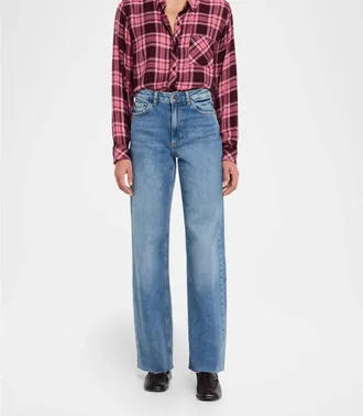 Rails Hunter Top In Mauve Mulberry Ivory