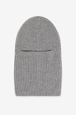 Fabiana Filippi Gerippte Sturmhaube aus Platinum-Faden mit Pailletten