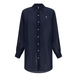 Polo Ralph Lauren Classic Shirt - female - Polo Ralph Lauren - Shirts - Blue - S - Blouses & Shirts