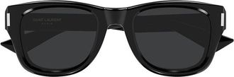 Saint Laurent SL801001 Square Full Rim Sunglasses - Black