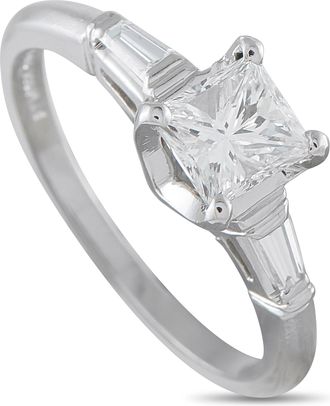 Luxury Bazaar Platinum 1.17ct Diamond Ring MF08-082026