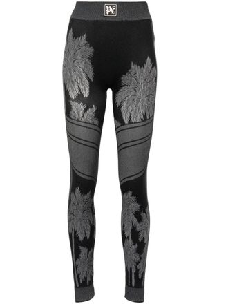 Palm Angels Legging met print - Zwart