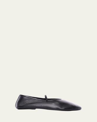 The Row Lambskin Band Ballerina Flats