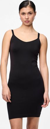 Pieces Unterkleid PIECES PCBALLROOM LONG SINGLET NOOS BC, Damen, Gr. L (XL), N-Gr, schwarz, Jersey, Obermaterial: 95% Nylon, 5% Elasthan, unifarben, slim fit