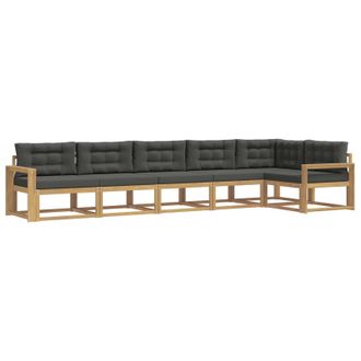vidaXL Conjunto De Sof&aacute;s De Exterior 4 Pcs Blanco Y Antracita Vidaxl