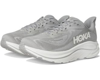 Hoka One One Mens Hoka One One Clifton 10 1162032-STLLR Sneakers Gray Running Shoes TF8936