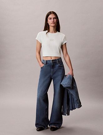 Calvin Klein Slim Cropped Logo T-shirt