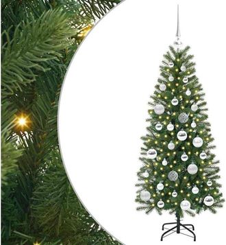 vidaXL Árbol de Navidad artificial con 150 LED Verde 120 cm PE y PVC vidaXL