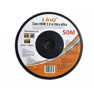 Trade Shop Trade Shop - Cavo Hdmi En Fibra Ottica Ultra Hd 4k 50mt Tv Hd Protecci&oacute;n Lcd Foc-8k50m