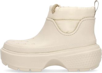 Crocs Stomp Puff Boot Stucco Collectie - Heren - Winterlaarzen - Wit - 39 EU - Nylon - Schoenen