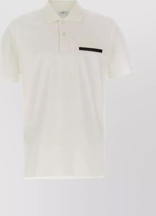 Berluti leather tab polo shirt